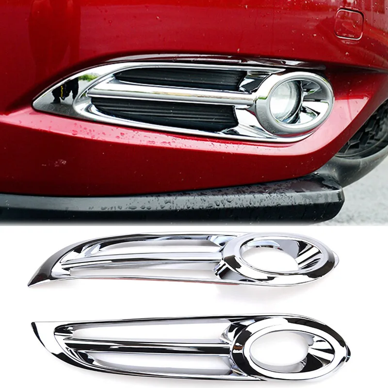 

For Honda HR-V HRV Vezel 2016 2017 2018 Chrome Front Fog Light Lamp Cover Protector Molding Bumper Trim Frame Garnish Styling