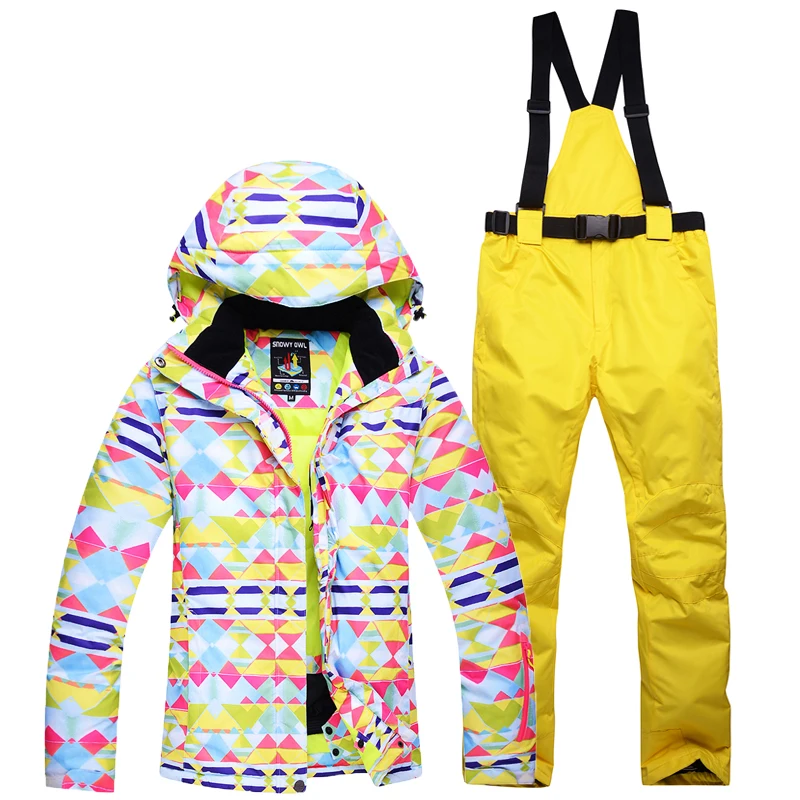 

Winter -30 degrees warm ski suit suit female outdoor high-quality waterproof breathable ski jacket + ski pants female models
