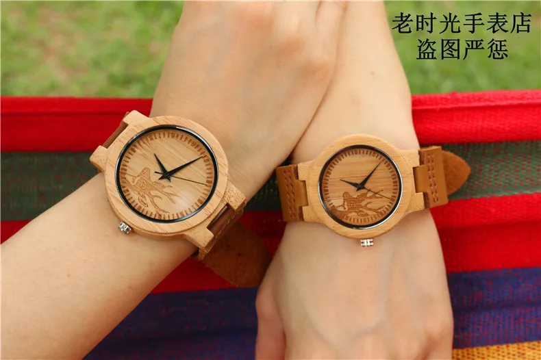 Hotime бренд Для мужчин Для женщин Часы древесины бамбука известный кварцевые часы Роскошные Деревянные Наручные часы Reloj Hombre Роскошные Пару