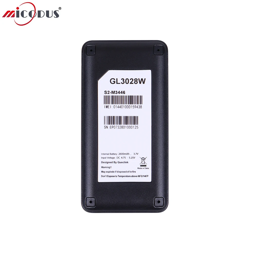 Mini WCDMA GL3028W font b Car b font GPS Trackers Waterproof 2600mah font b Battery b