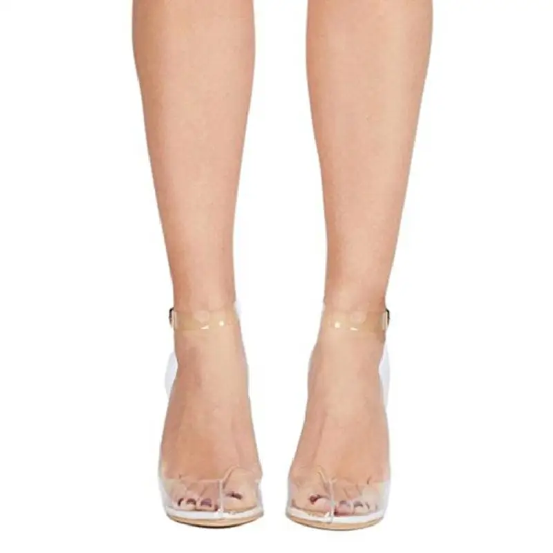 Zapatos Punta Correa As Eunice Bombas Las Vestido Picture Sandalias Mujeres Señoras Verano De Altos Casual Choo Toe Hebilla Pvc Transparente Tacones HwOqtx8O