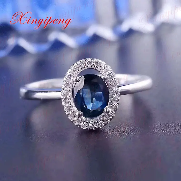 925-silver-inlaid-1-carat-natural-sapphire-ring-female-ring-ring-classic-girlfriend-mother-good-gift-boutique-jewelry