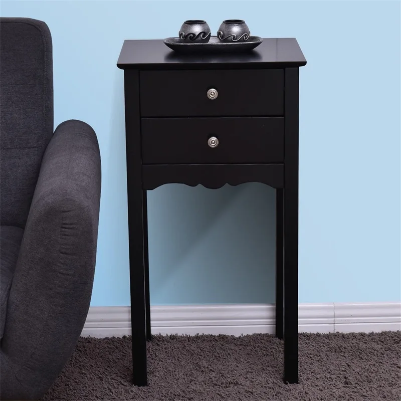 Us 55 64 45 Off Practical Vintage Side End Table With 2 Drawers Living Room Furniture Hw56184 In Console Tables From On