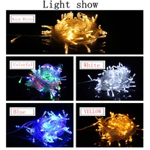 5pcs LED Light String 10M 100Led Garland Christmas Tree Fairy Light Luce Waterproof Home Garden Outdoor Holiday Decoration 5pcs LED Light String 10M 100Led Garland Christmas Tree Fairy Light Luce Waterproof Home Garden Outdoor Holiday Decoration