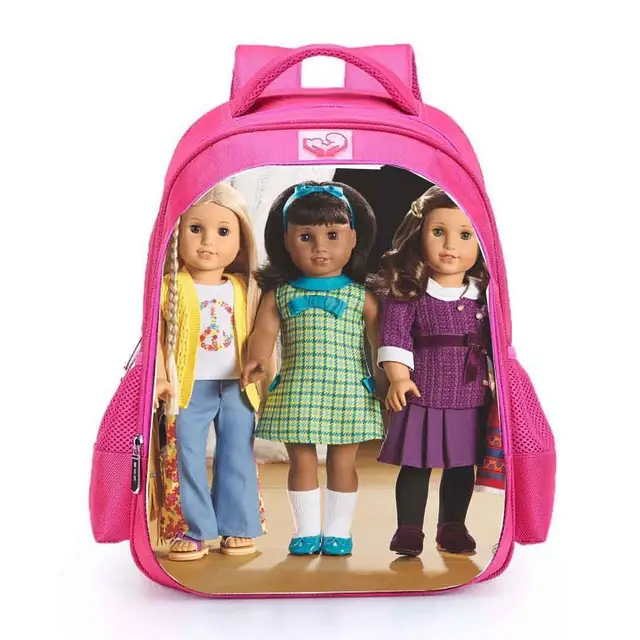 LIANKA Kids American Girl Dolls School Bag Pink Backpack Book Bags for