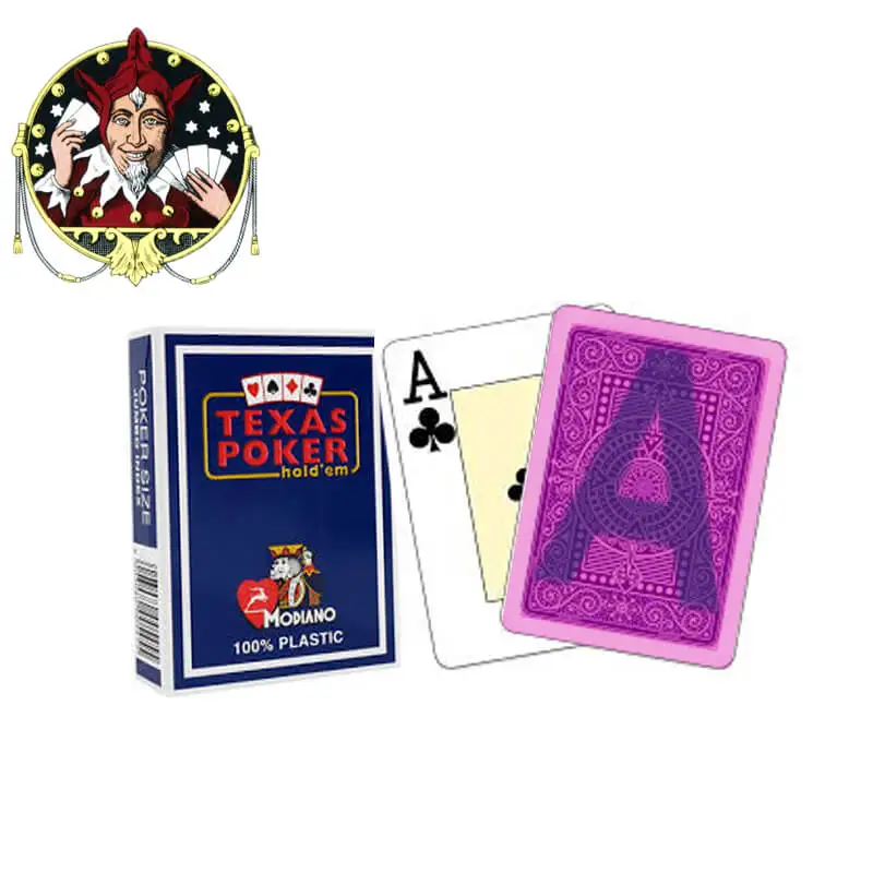 Modiano Texas Holdem пластиковые Невидимые чернила маркированные карты для казино азартные игры и покер магические шоу - Цвет: Blue