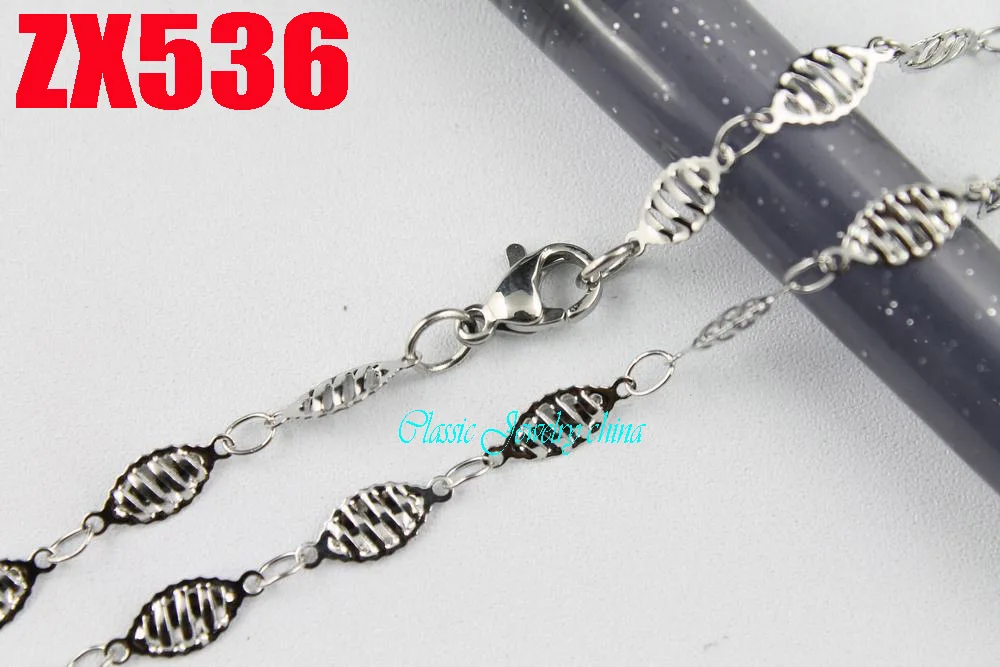 Цепочка женская из нержавеющей стали в форме листьев 4 5 мм 20 шт.|stainless steel necklace|steel