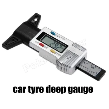 

Auto Car Mortorcycle LCD Digital Tyre Gauge Tire Tread Depth Tyre Tester Diagnostic Tools detector tester brake shoe gauge