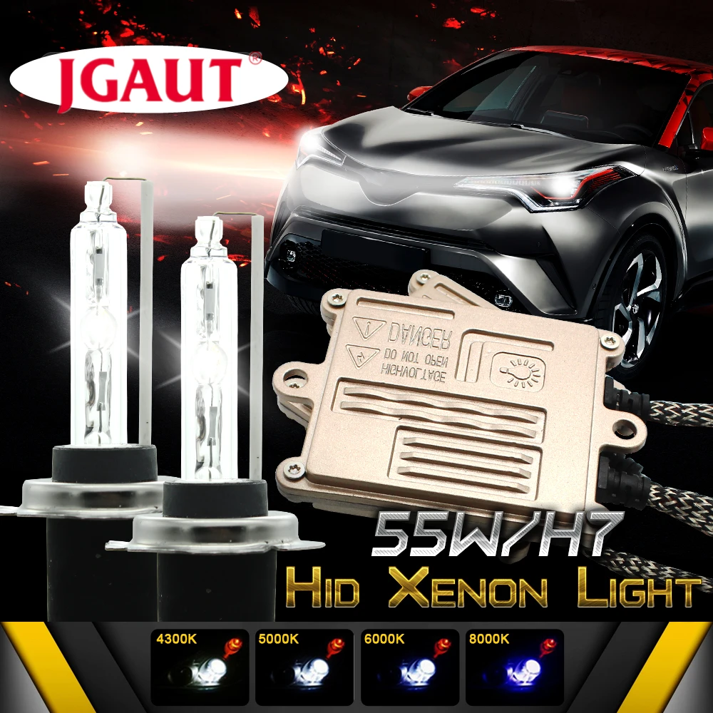 JGAUT 55W Xenon HID Kit AC H7 Quick Start Fast Car Lights