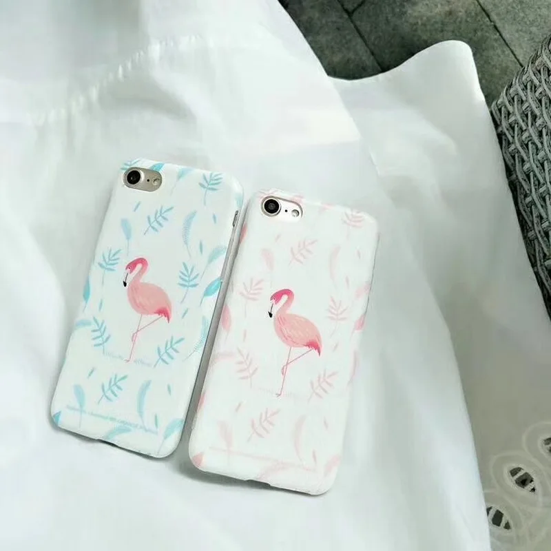Flamingo mobile phone case for Iphone 7 6 6S 8 X cartoon back cover |
