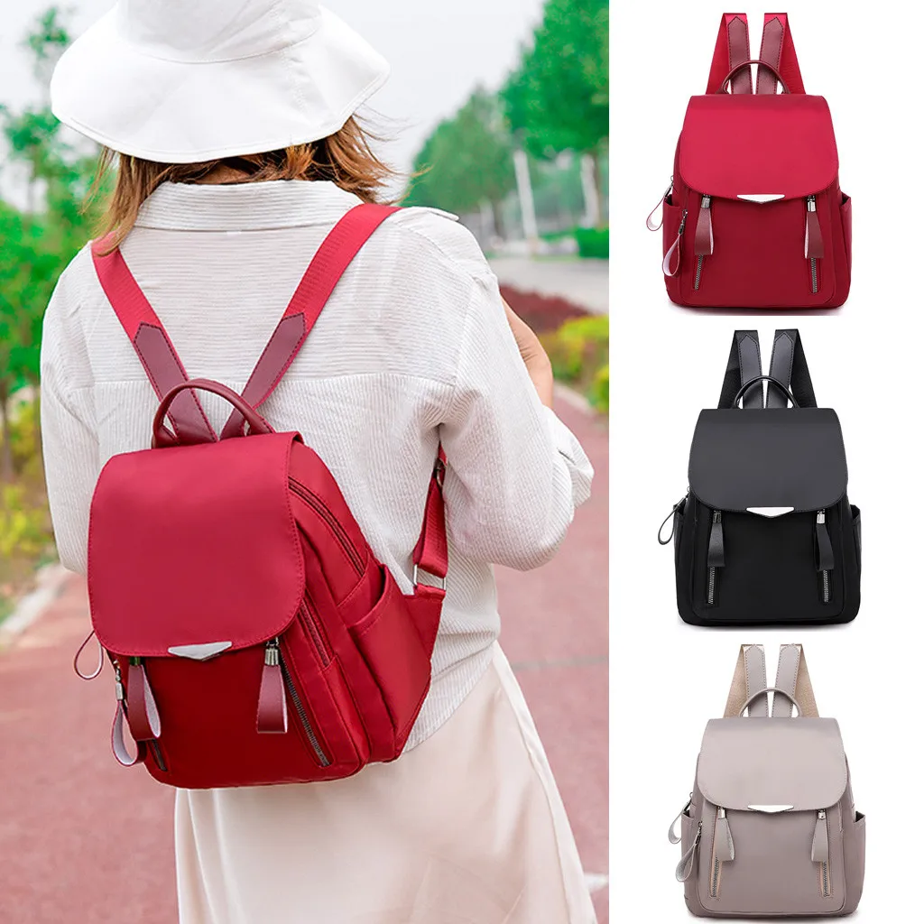 Women Backpack High Quality Oxford Brand Designer Simple School Bags For Teenagers Girls Top-handle Backpacks Mochila