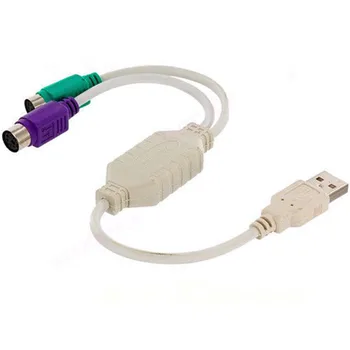 

USB Male To PS/2 PS2 Female Converter Cable Cord Converter Adapter