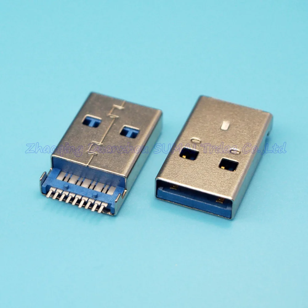 100 шт./лот высокое качество 3 0 USB штекер разъем Тип припоя интерфейс u диска SMT
