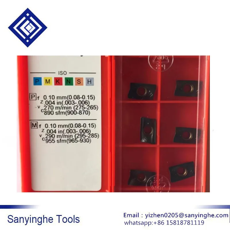 

free shipping high quality 50pcs/lots R390-11T304M-PM 1030 / R390-11T308M-PM 1030 cnc carbide milling insert