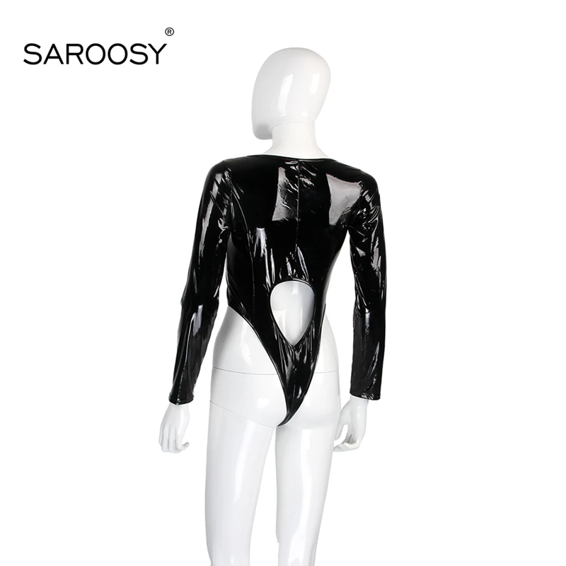 Новинка 2018 сексуальная Женская Клубная одежда SAROOSY из искусственной кожи с