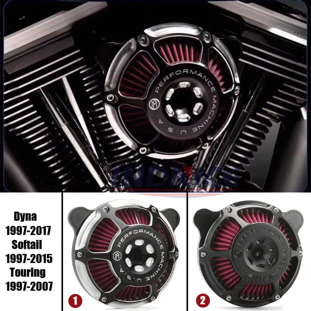 Deep Cut pm air inflow intake for harley dyna fatbob air filter softail