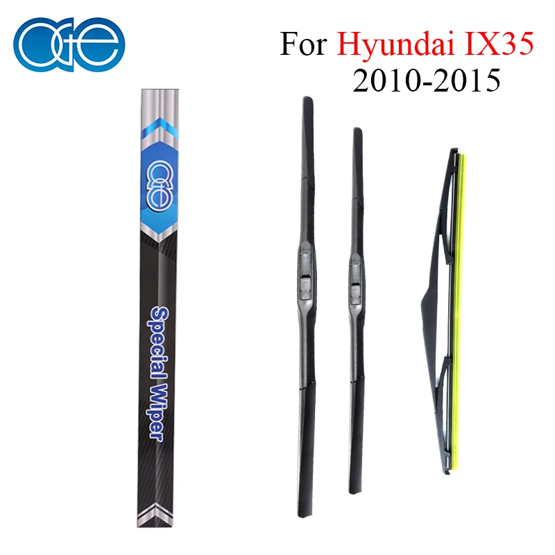 Cena Oge przednie i tylna wycieraczka do Hyundai IX35 2010 2011 2012 2013 2014 2015 wysokiej jakości gumy szyby samochodu akcesoria