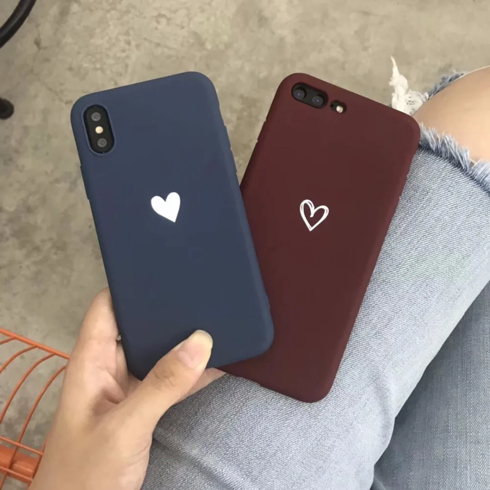 Простой чехол для iphone 11 Pro Max XS MAX XR 7 8 6S 6 Plus Мягкий защитный из силикагеля |