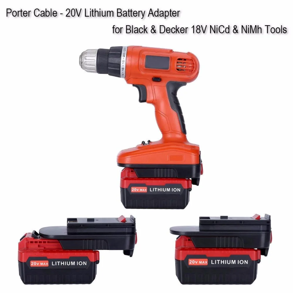 Для HPA1820 адаптер для Black Decker& Стэнли& Портер Кабель 20 В литиевая батарея