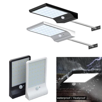 

Solar Power Lamp Outdoor Street Waterproof Wall Lights 36 LED Street Light PIR Motion Sensor Lamps Garden Fence Security Lamp