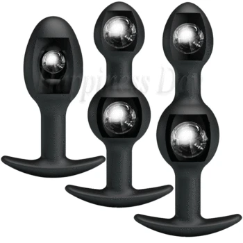 3Size Anal Plug Inside Metal Ball Erotic Anal Beads Butt Plug Prostate Massager Anus Dildo Muscles Trainer Sex Toy For Women Men 3