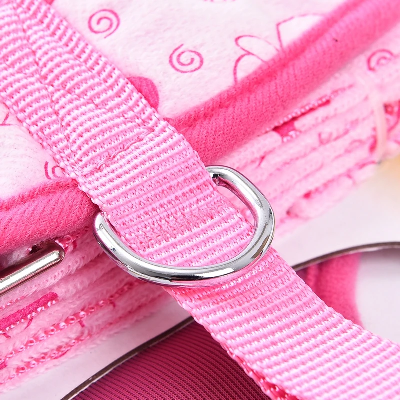 Pet Tali Anjing Harness Lucu Piggy Cinta Surat Desain Anjing Cat