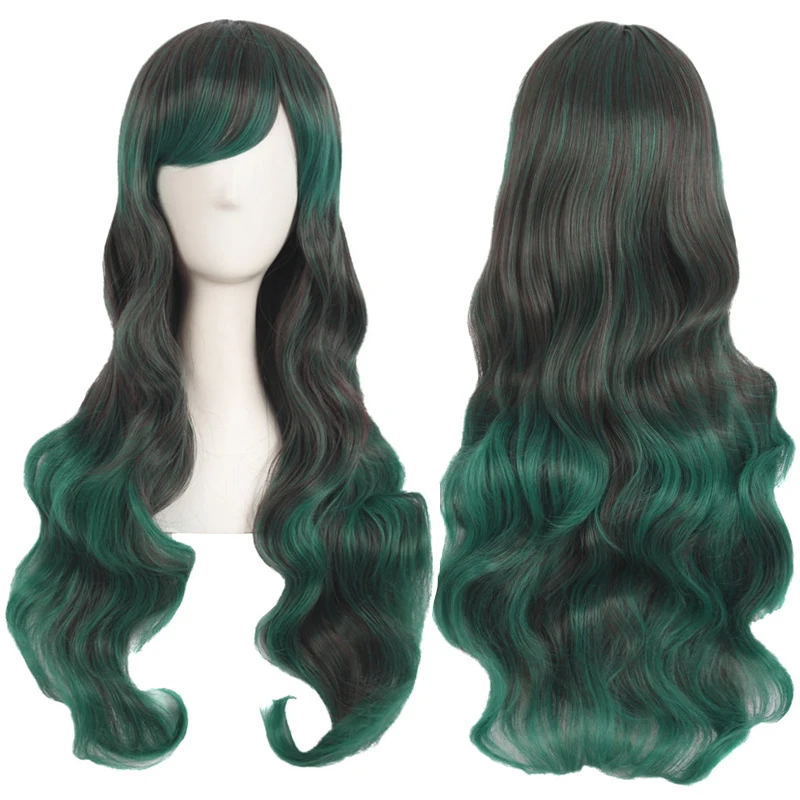MapofBeauty синтетические волосы длинные волнистые коричневые парики для женщин термостойкие Ombre Цвет Косплей парики вечерние женские волосы