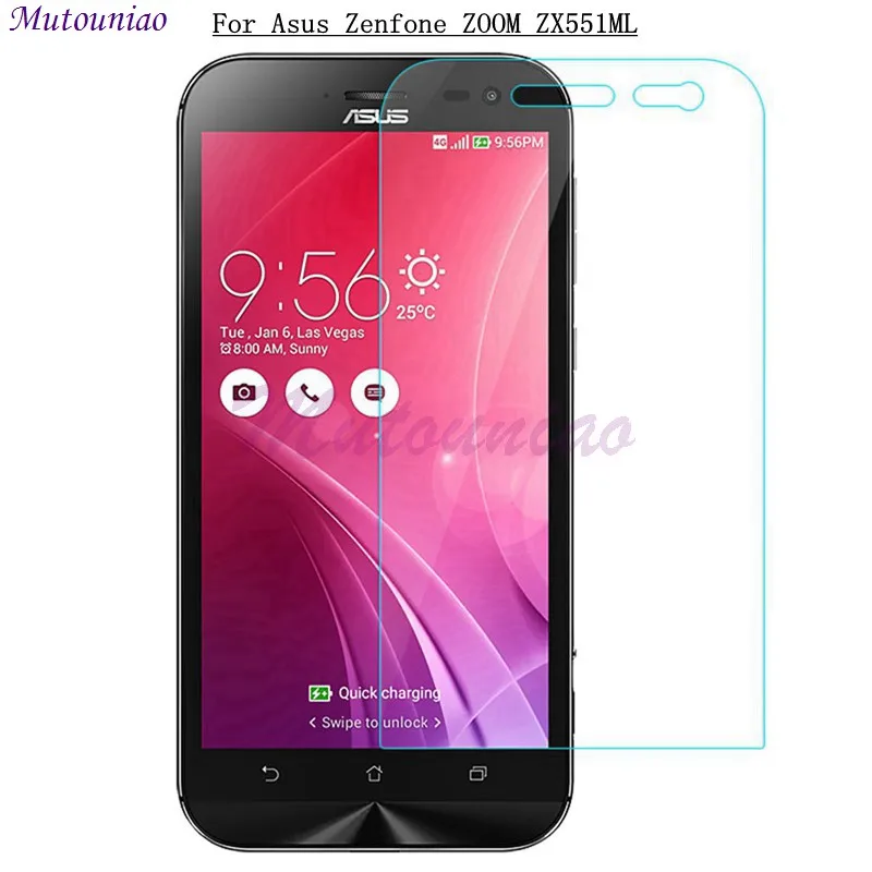 

MuTouNiao Glass For Asus Zenfone ZOOM ZX551ML 9H Tempered Glass Screen Protector Anti-scratch Film For Asus Zenfone ZOOM ZX551ML
