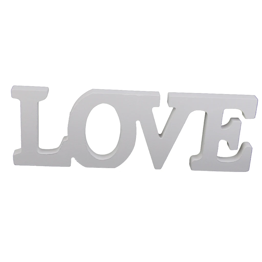 Wooden Freestanding LOVE Letters Bridal Wedding Party Home Decoration