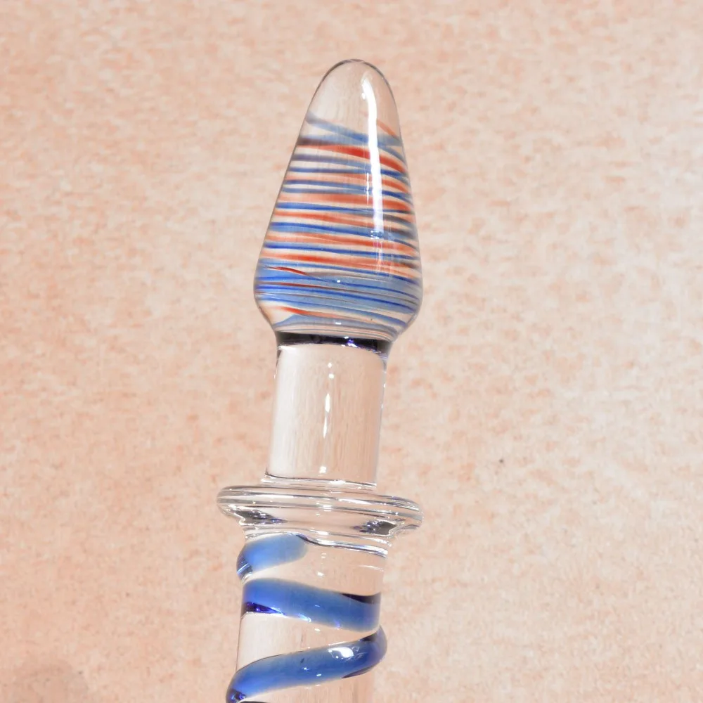 Glass Dildo Pyrex Crystal Dildos Double Head Penis Fake Dick Sex Toys For Woman Men Glass Butt Anal Plug Adult Sex Products Shop