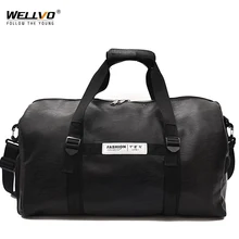 Мужская сумка из искусственной кожи, мужские большие сумки через плечо, сумки унисекс для путешествий, сумка на плечо для обуви, с карманом на ночь, XA232WC