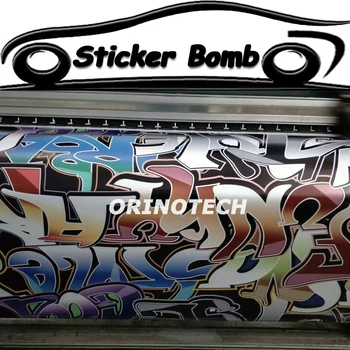 

Big Letters Car Styling Sticker Bomb Vinyl Wrap Sticker Bombing Graffiti Vinyl Air Bubble Free For Car Wrapping Wall Sticker