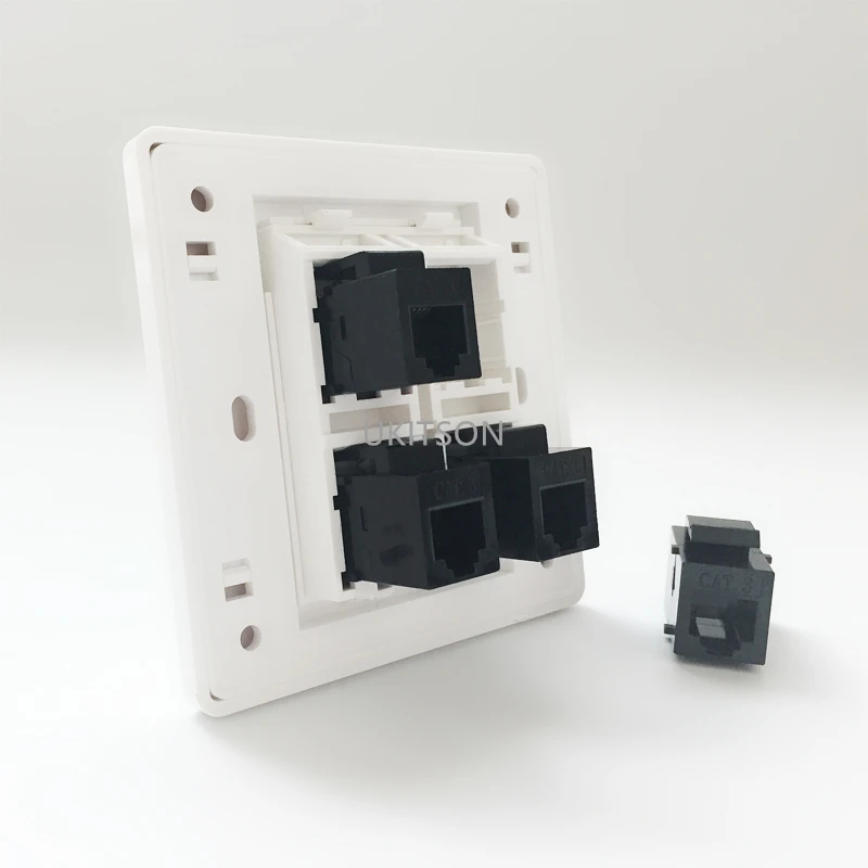 4 Ports CAT3 RJ11 Wall Panel pic 3