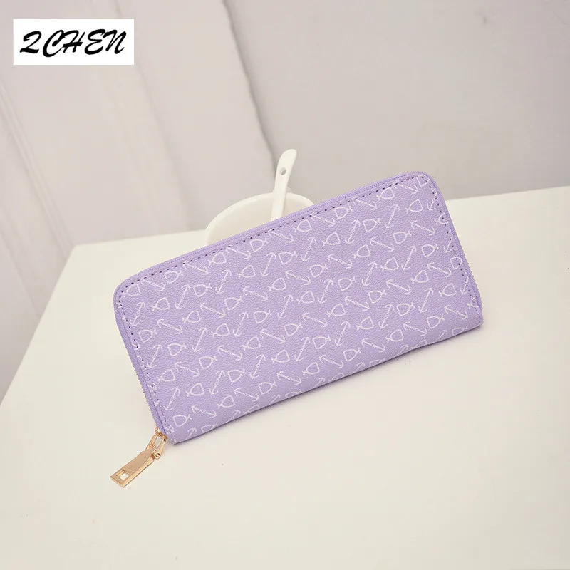 New Women's Wallet Korean Zippers Long Money Handle Bag Multiple Card Position Money Folder Handle Bag Cartoon Patterns 022 New Women's Wallet Korean Zippers Long Money Handle Bag Multiple Card Position Money Folder Handle Bag Cartoon Patterns 022