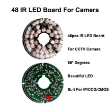 Free Shipping New 48 IR Leds Infrared IR Board for Security CCTV Camera 60 Degrees suit 75 diameter cctv camera IR LED board