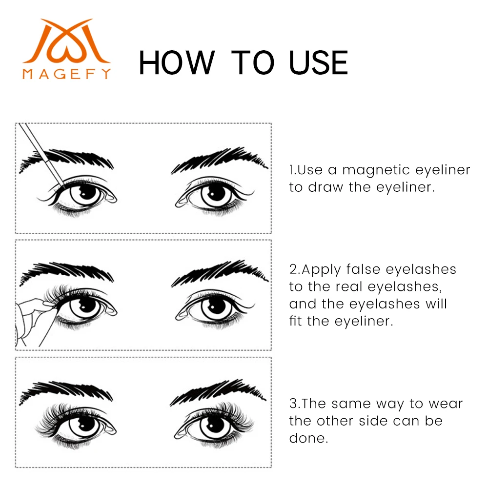 Магнитные ресницы подводка для глаз с 5 магнитами натуральные накладные ресницы ручной работы 3D норковые ресницы удлиняющие ресницы