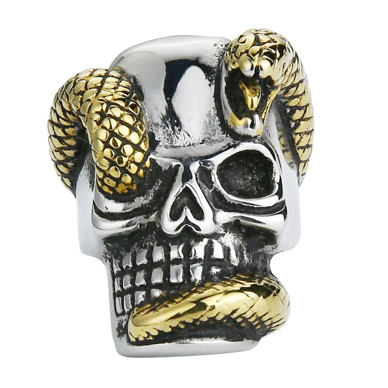 Мужское Винтажное кольцо в стиле панк из нержавеющей стали|band ring|skull ringring for |