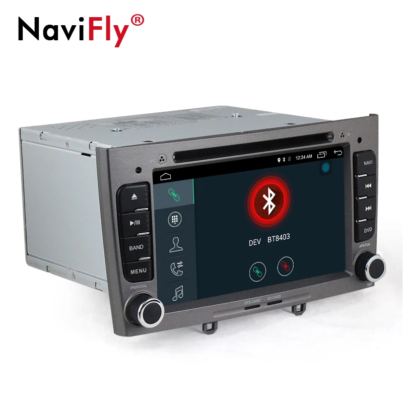 Top NaviFly Android 7.1 Car dvd player for Peugeot 308 Peugeot 408 with GPS Navi 4G WIFI 1024*600 BT DVR Camera 1080P video RDS 3