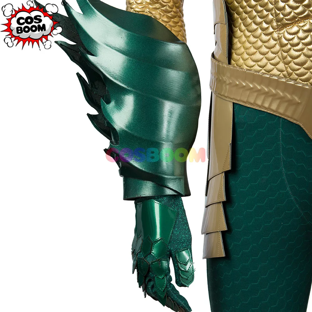 COSBOOM Aquaman косплей костюм Взрослый мужской Хэллоуин Карнавал супергерой Аквамен