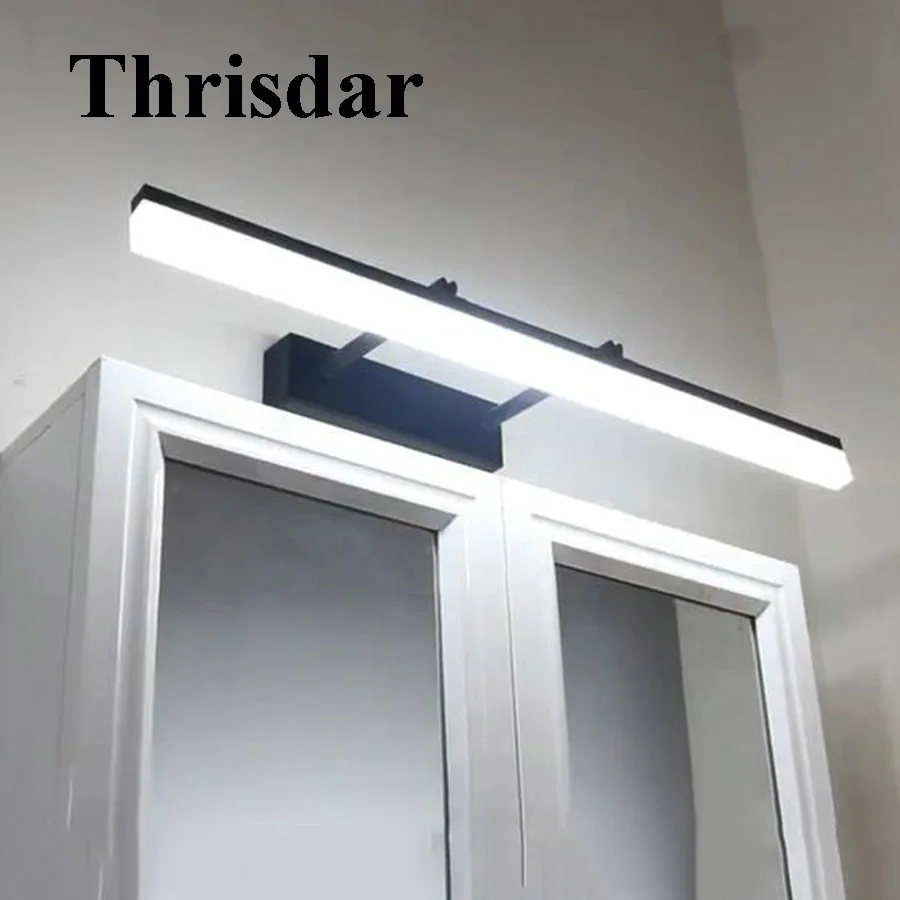 

Thrisdar 40CM 50CM Telescopic Bathroom LED Mirror Wall Light Modern Acrylic Anti-fog Make-up Dressing Mirror Cabinet Wall Light