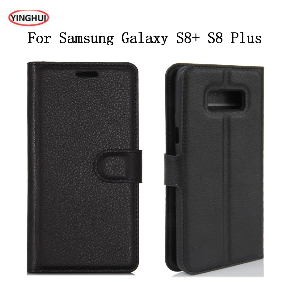 

YINGHUI For Samsung Galaxy S8+ S8 Plus G955 Luxury Leather Flip Case For Galaxy S8 Plus Case Protective Wallet Phone Cover Coque