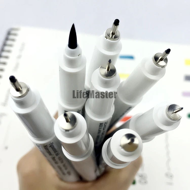 Водонепроницаемая ручка для рисования 8 шт./Лот 0 03 мм/0 05 1 3/0 5/0 8/1 мм|drawing pen|sketch linerpen