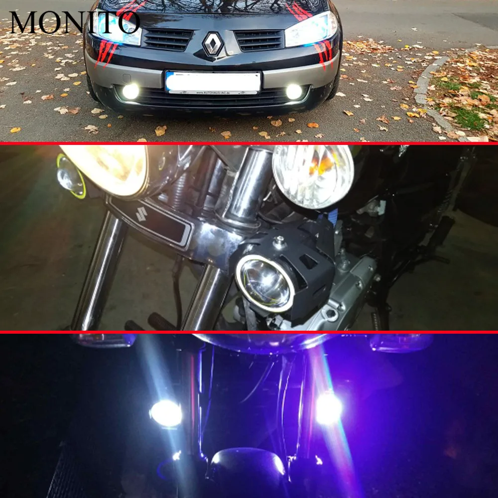 125 W U7 светодиодный фара мотоцикла Ангельские глазки Автомобильные фары Противотуманные фары для YAMAHA mxt850 niken gt XT1200Z yzf r1 r3 r25 r6 r125