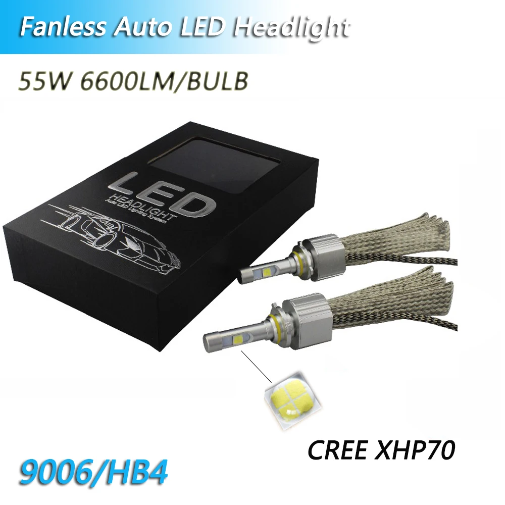 Небольшой объем все в одном без вентилятора 9005 hb3 9006 hb4 9012 hir2 h11 h7 h4 led cr ee xhp70