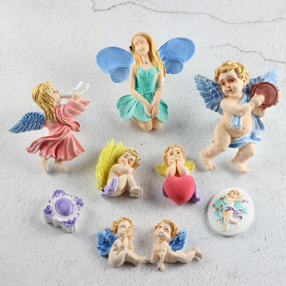 Сахарные Ангел рамка Силиконовая Форма Fondant(сахарная) пресс-формы для торта декоративные инструменты изделия из глины и смолы Мыло шоколадная мастика формы для выпечки