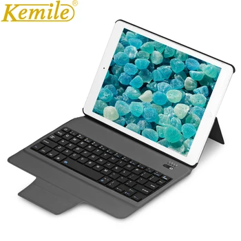 

kemile Ultra Slim Magnetic Holder Leather Case Cover Bluetooth Keyboard For iPad Mini 4 Tablet Keypad klavye +Gift