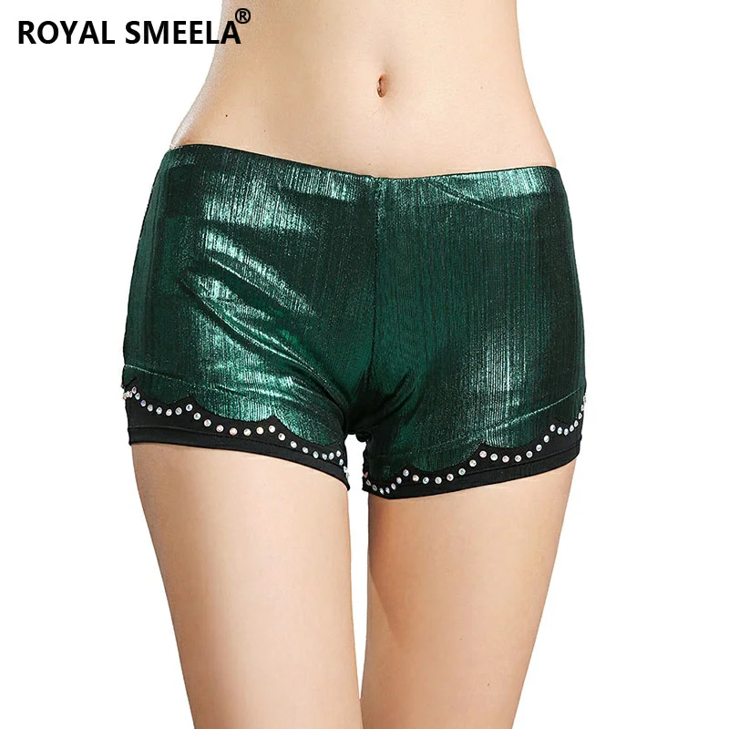 Женские сексуальные танцевальные шорты, женское нижнее белье, танец живота, стразы, латинские леггинсы, удобные штаны, 9801 - Color: green