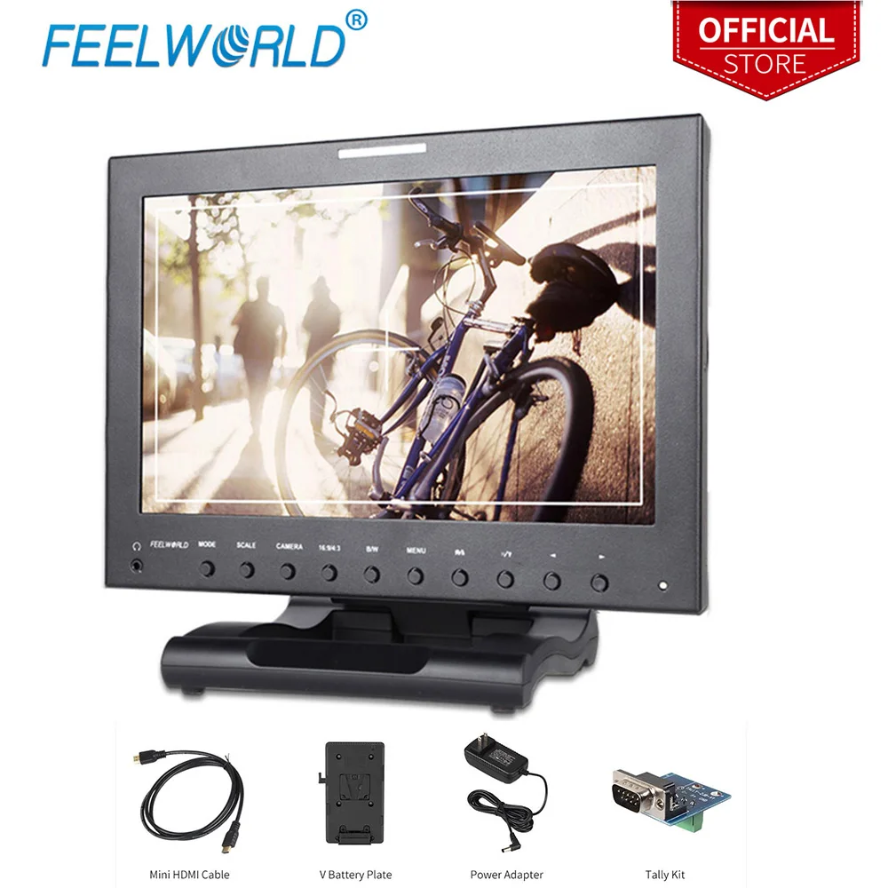 

Feelworld 12.1" High Definition 1280x800 Metal Broadcast HD Monitor with 3G HD SDI HDMI Composite Component P121-9HSD