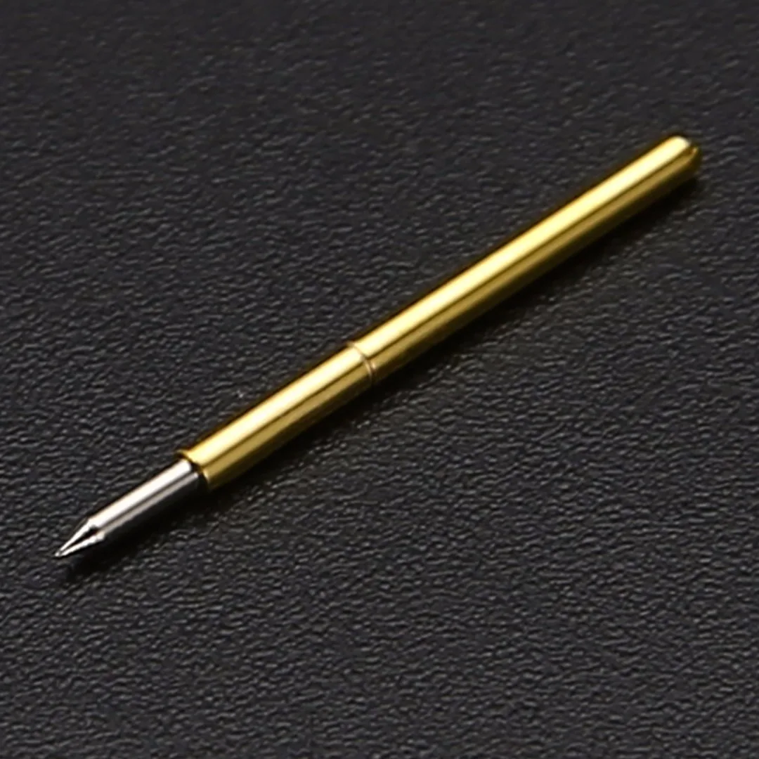 50pcs P75-B1 Dia 1.02mm 100g Cusp Spear Conical Head Gold Plated Spring Test Probes Pogo Pins