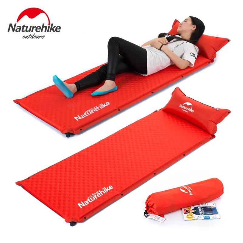 

NatureHike Camping Mat 1 Person Automatic Inflatable Cushion Moistureproof Tent Mat Splicing Air mattresses 1930x650x50mm